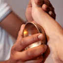 Massage des pieds au bol Kansu Vatki